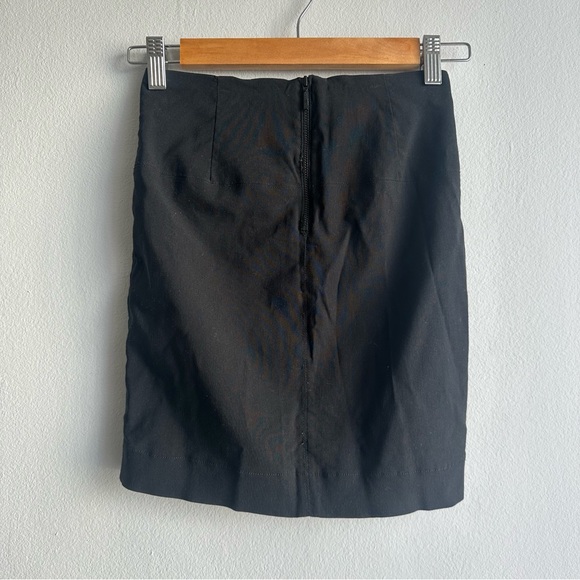 NWOT ZARA Basic High Rise Bodycon Mini Skirt in Black - Picture 7 of 10